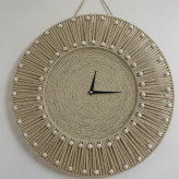 ساعت دیواری رافیا سبک بوهو (پس کرایه)
