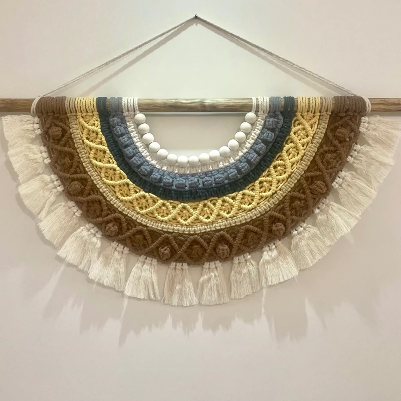 اویز مکرومه چند رنگ