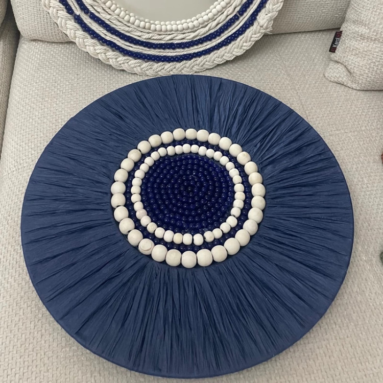 ست قاب اینه دکوراتیو رافیا (پس کرایه)