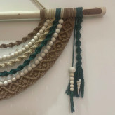 آویز مکرومه مدل برگ ( پس کرایه)